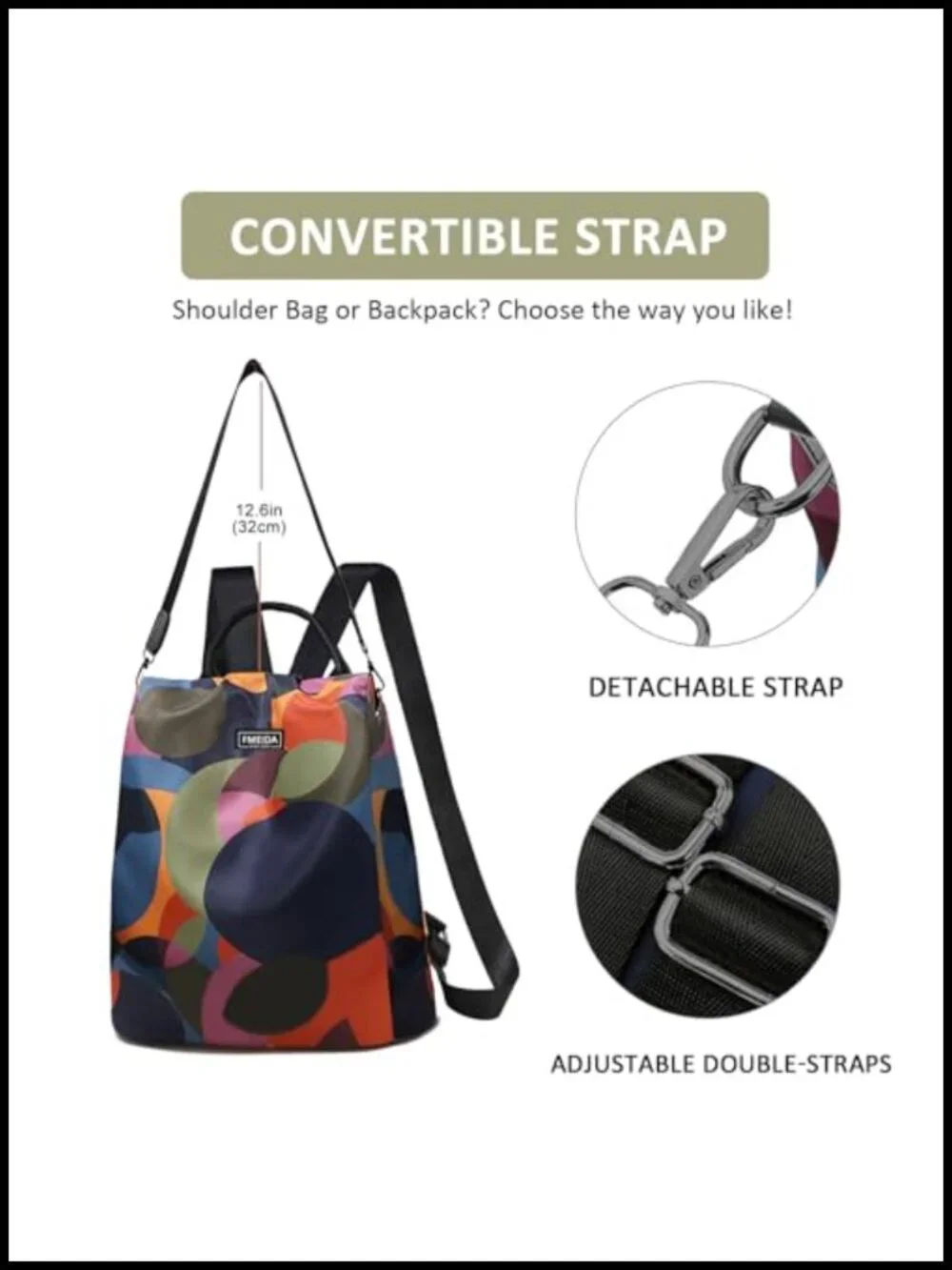Waterproof Anti Theft Fashion Backpack Purse Daypack Travel Nylon Oxford
